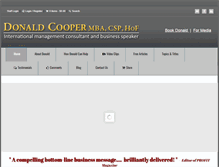 Tablet Screenshot of donaldcooper.com